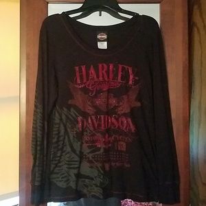 Harkey Davidson long sleeve tee